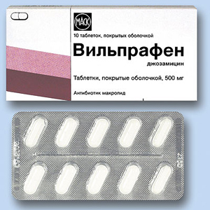 Джозамицин (вильпрафен) от угревой сыпи