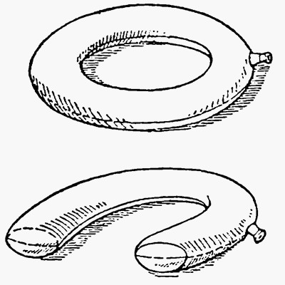 Кольцеобразная и подковообразная резиновые воздушные подушки