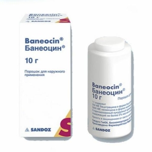Использование «Банеоцина» в виде порошка
